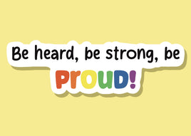 Be Proud | Car Accessories | Water Bottle Decal | Laptop Decals | Bumper Stickers |