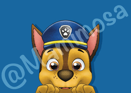 Vinyl and stickers characters of the paw patrol