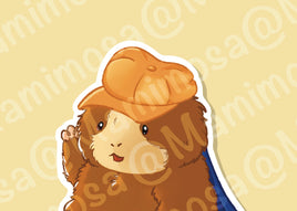 Guinea Pig Vinyl Car Peeker | Character Stickers | Car Accessories | Water Bottle Decal | Laptop Decals | Bumper Stickers |