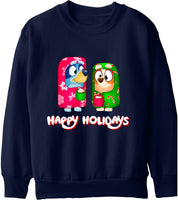 Happy Holidays Childrens Pullover Sweatshirt