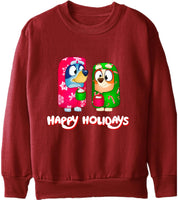 Happy Holidays Childrens Pullover Sweatshirt