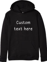 Custom Text Childrens Pullover Hoodie