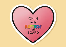 Child On Board Heart | Car Accessories | Water Bottle Decal | Laptop Decals | Bumper Stickers |