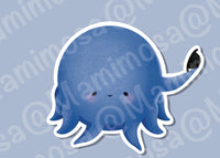 Blue Octopus Vinyl Sticker Pack | Character Stickers | Car Accessories | Water Bottle Decal | Laptop Decals | Bumper Stickers |