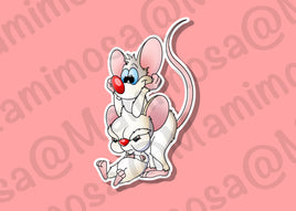 Funny Mice Vinyl Sticker | Car Decals | Laptop Decals | Water Bottle Decals |