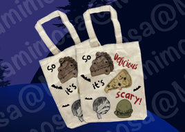 Spooky Treats Tote Bag | Storage Bag | Shoulder Bag | Travel Bag | Toiletry Bag | Cotton Canvas | School Supplies | Shoulder Bag |