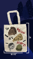 Spooky Treats Tote Bag | Storage Bag | Shoulder Bag | Travel Bag | Toiletry Bag | Cotton Canvas | School Supplies | Shoulder Bag |