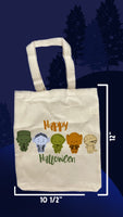 Halloween Classics Tote Bag | Storage Bag | Shoulder Bag | Travel Bag | Toiletry Bag | Cotton Canvas | School Supplies | Shoulder Bag |