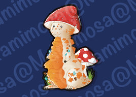 Mushroom Dragon Vinyl Sticker | Car Decals | Laptop Decals | Water Bottle Decals |