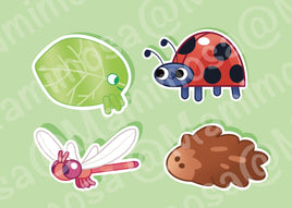 Vinyl Bug Friends Pack | Car Decals | Laptop Decals | Water Bottle Decals |