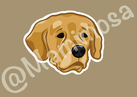 Golden Retriever Vinyl Sticker | Dog Stickers | Pet Stickers | Water Bottle Decal | Laptop Decals | Bumper Stickers |