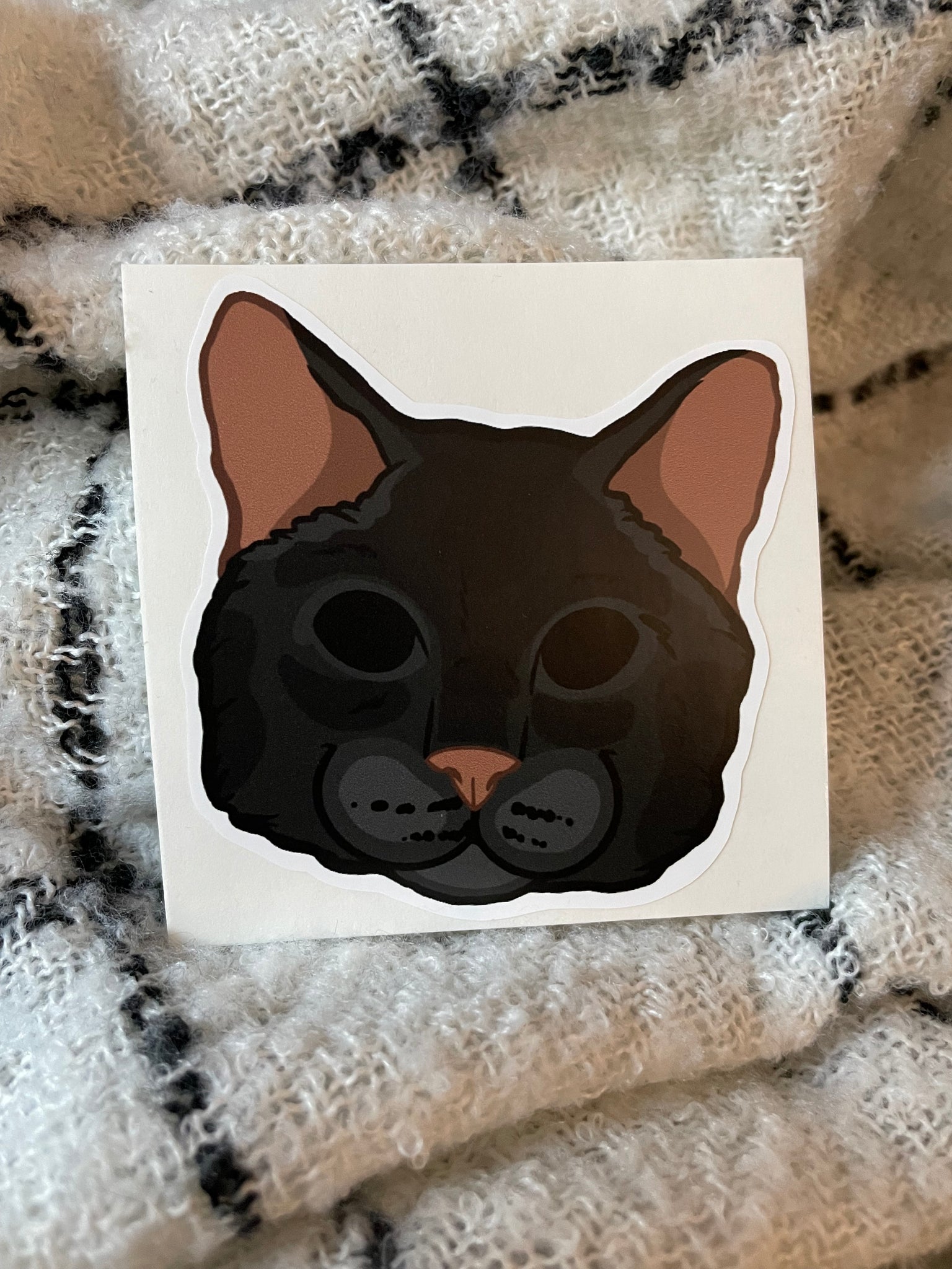 Little Meepers' Holographic Vinyl Stickers Silly Cat Stickers 