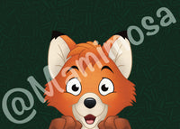 Fox Vinyl Car Peeker | Character Stickers | Car Accessories | Water Bottle Decal | Laptop Decals | Bumper Stickers |