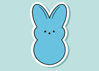 Easter Marshmallow Bunny Vinyl Stickers | Car Decals | Laptop Decals | Water Bottle Decals |