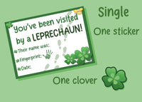 Classroom Leprechaun Visit Vinyl Stickers | Car Decals | Laptop Decals | Water Bottle Decals |