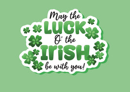 Luck O’ The Irish Vinyl Stickers | Car Decals | Laptop Decals | Water Bottle Decals |